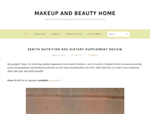 Tablet Screenshot of makeupandbeautyhome.com